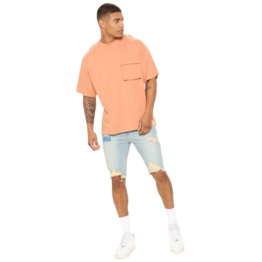Fashion Nova Shirt Sleeve Pocket Tee, Size M - Picture 2 of 5